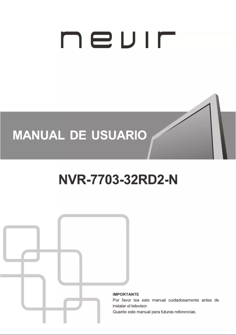 First page image of the manual for NVR-7703-32RD2-N