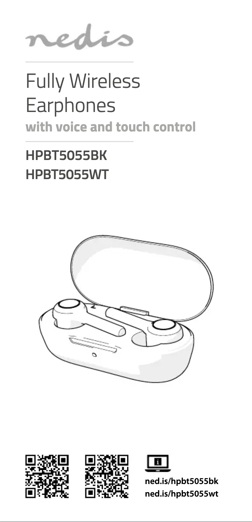Page 1 of the manual User Manual Nedis HPBT5055BK