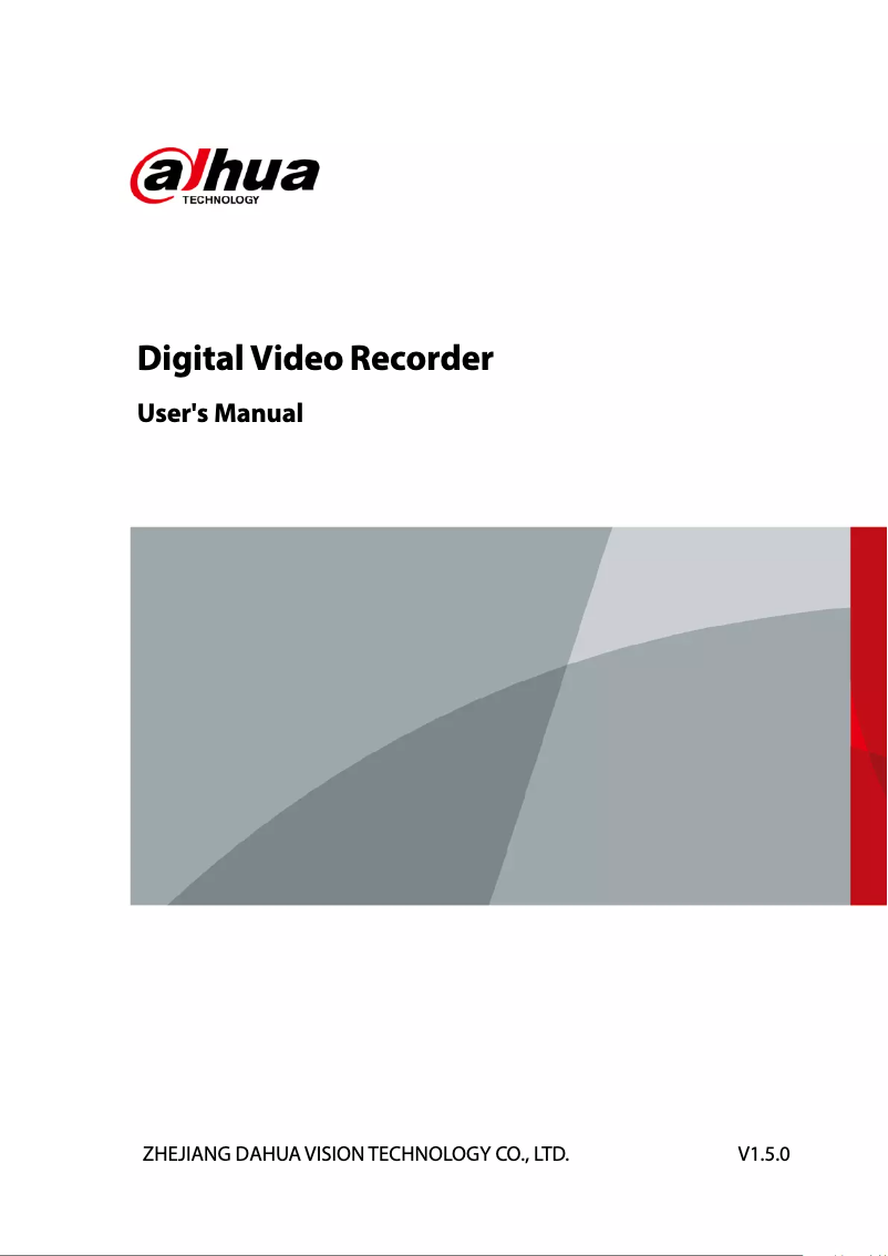 Page 1 of the manual User Manual Dahua Technology XVR5432L-X