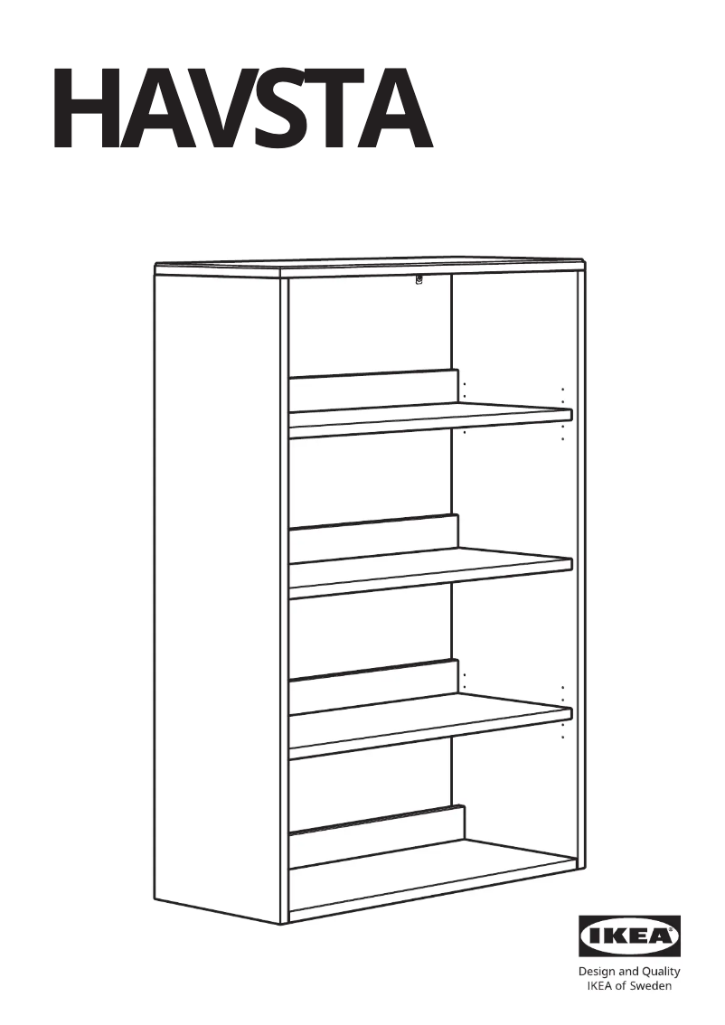 Page 1 of the manual User Manual Ikea HAVSTA 505.292.73