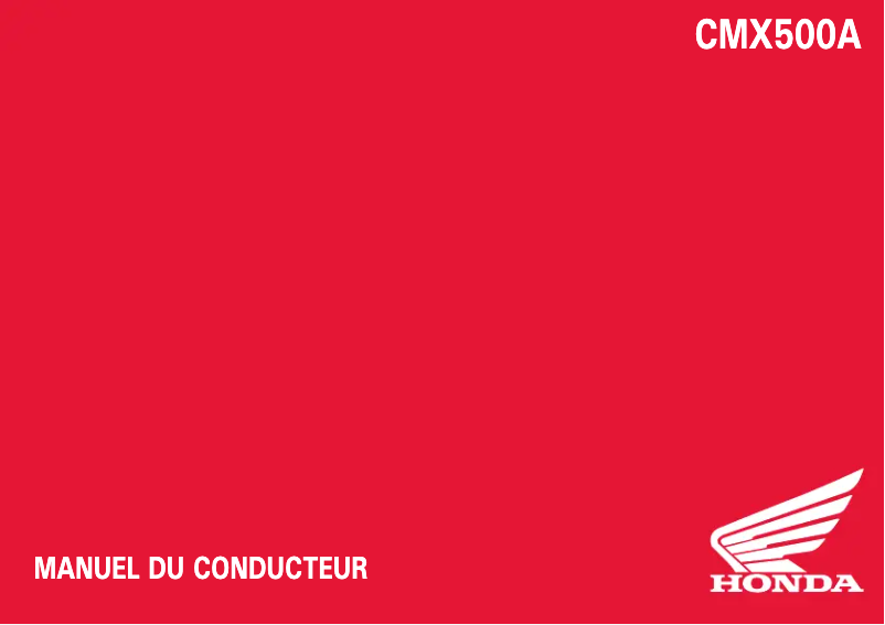 First page image of the manual for CMX500A (2020)