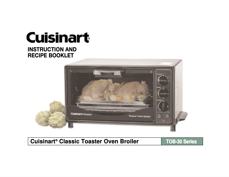 Page 1 of the manual User Manual Cuisinart TOB-30