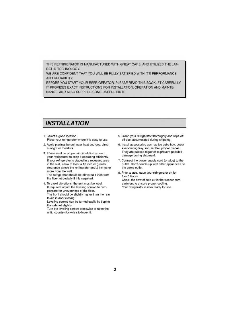 First page image of the manual for GR-312M