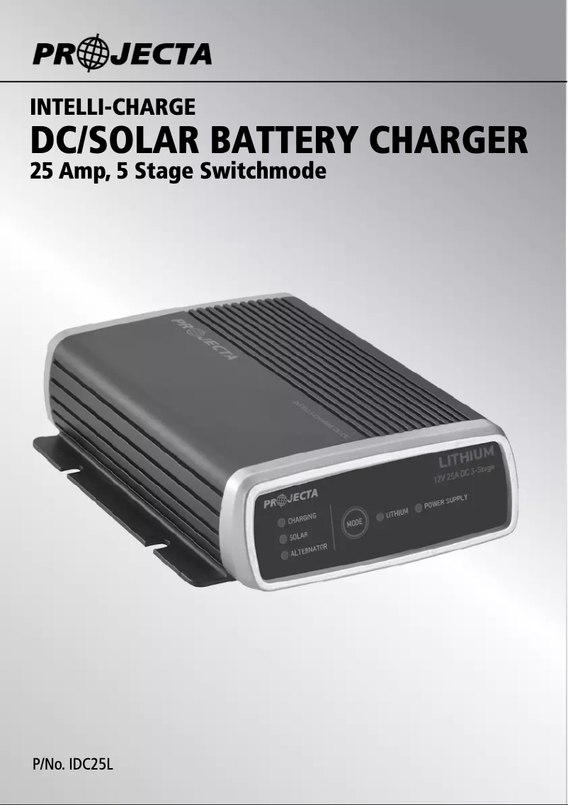 First page image of the manual for IDC25L