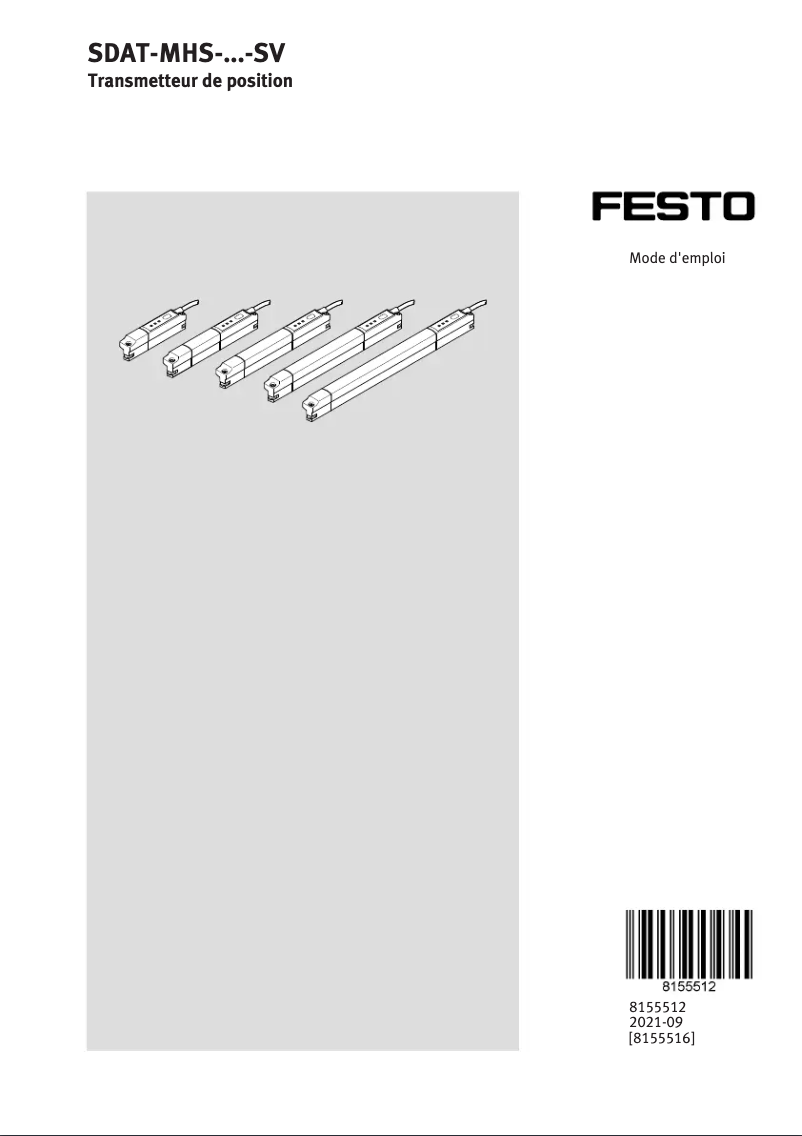 Page 1 of the manual User Manual Festo SDAT-MHS-M160-1L-SV-E-0.3-M8