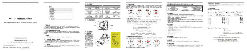 Page 1 of the manual User Manual Nitecore EH1