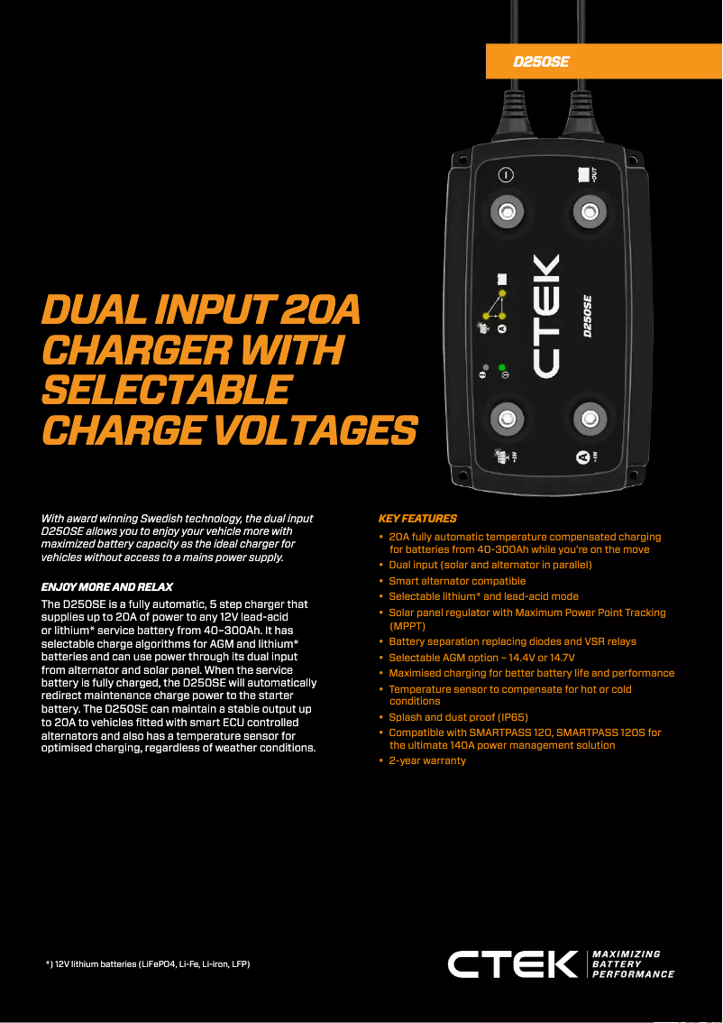 First page image of the manual for D250SE