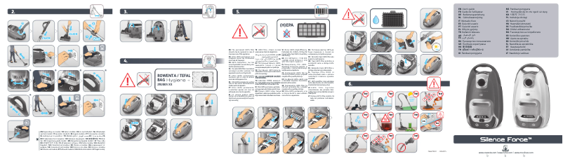 Image de la première page du manuel de l'appareil Silence Force RO6441EA