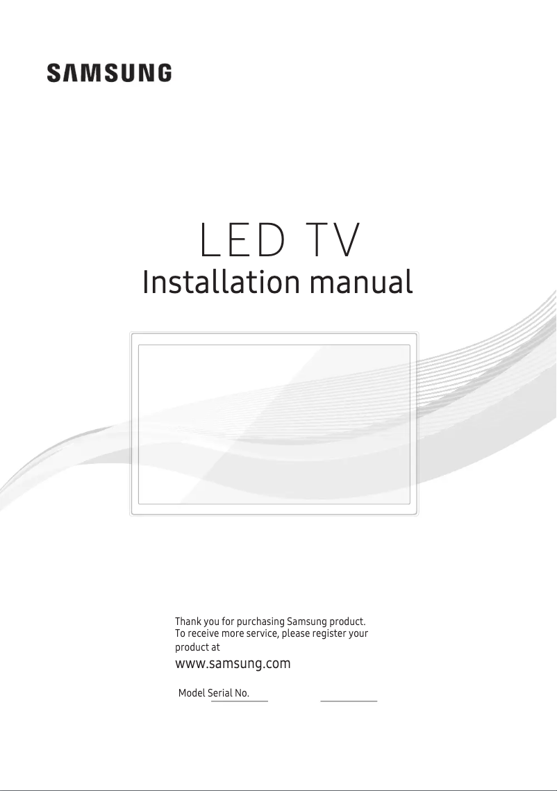 Page 1 of the manual User Manual Samsung HG55AF690UK