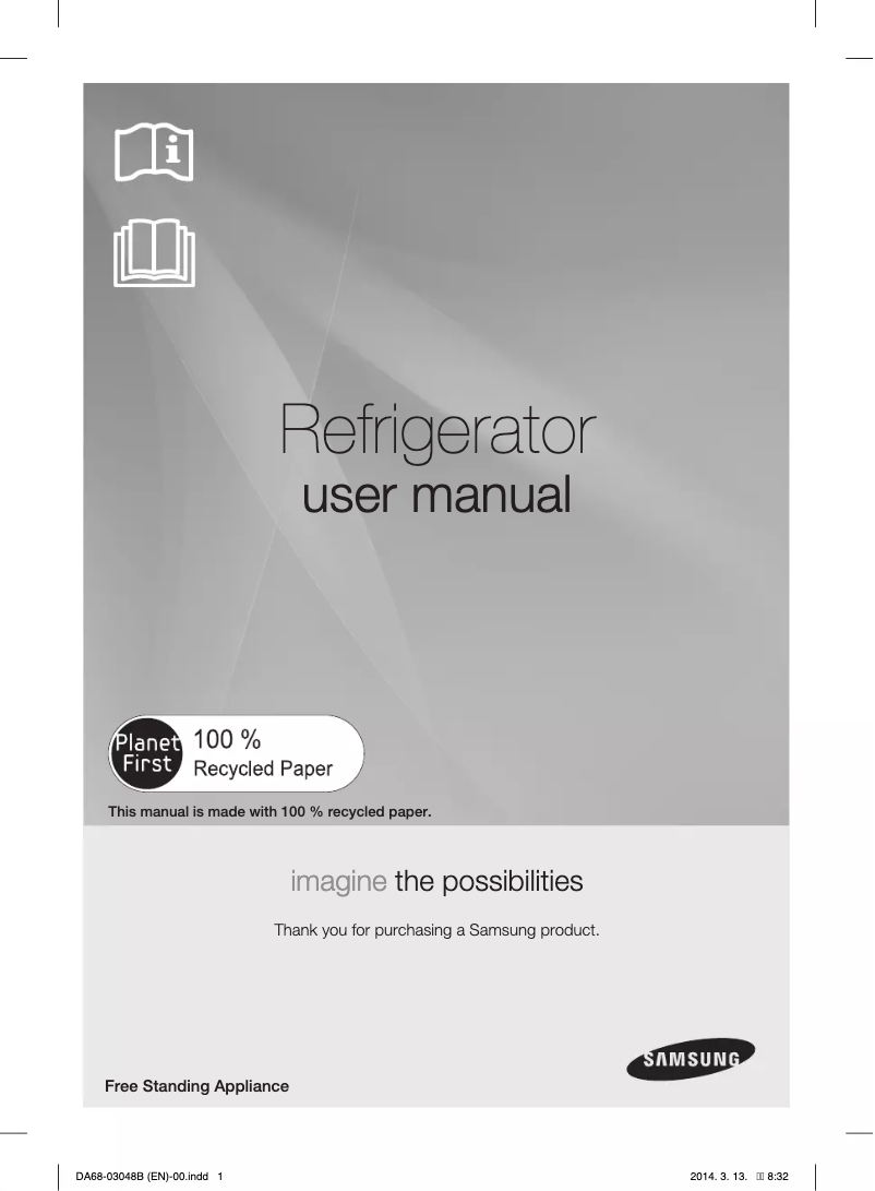 Page 1 of the manual User Manual Samsung RS803GHMC7T