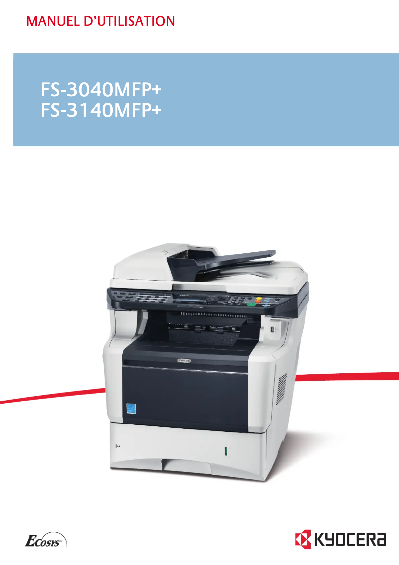 First page image of the manual for FS FS-3040MFP+