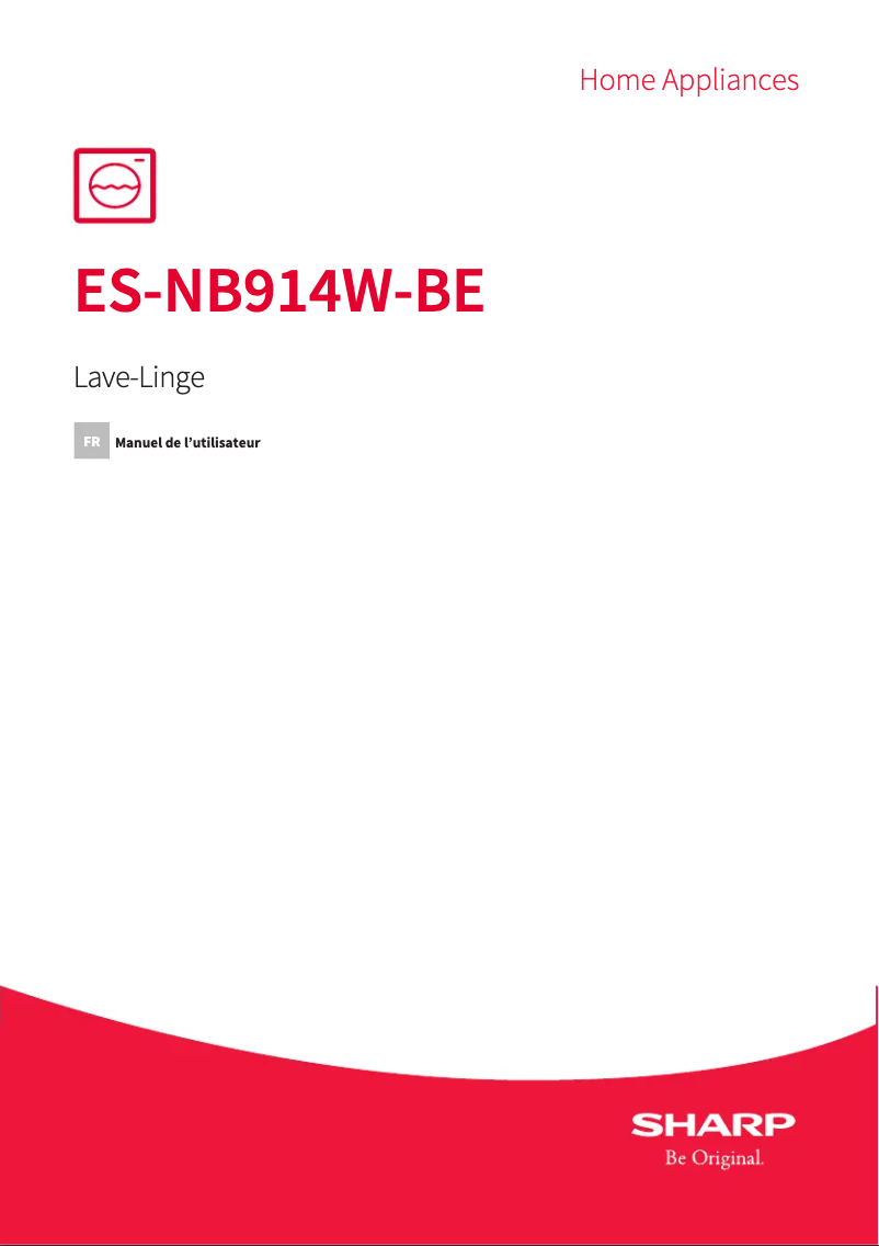 First page image of the manual for ES-NB914W-BE