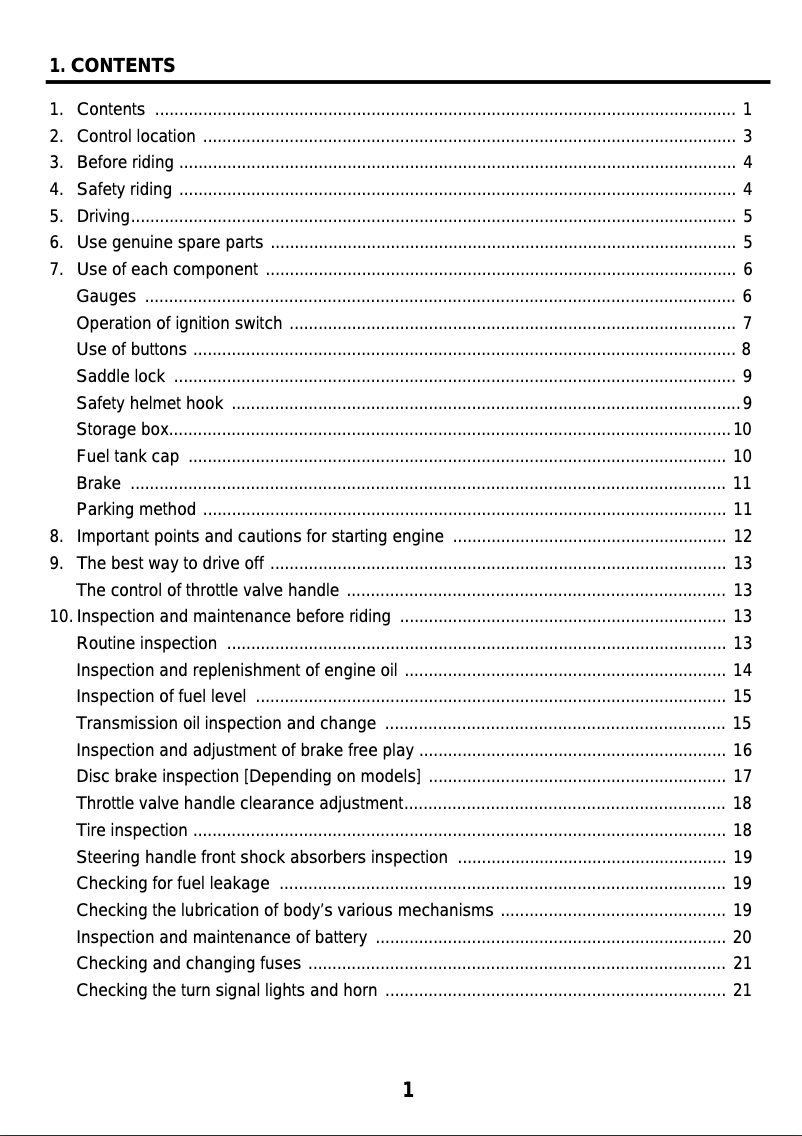 First page image of the manual for Jet Euro X