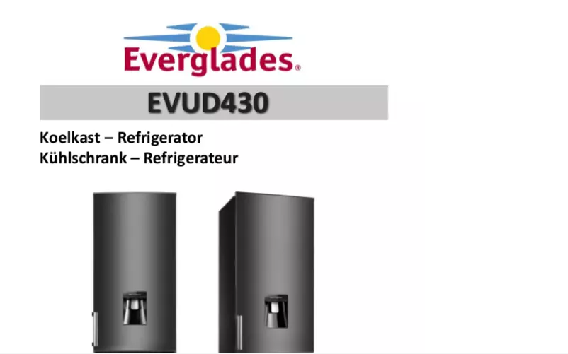 Page 1 of the manual User Manual Everglades EVUD430