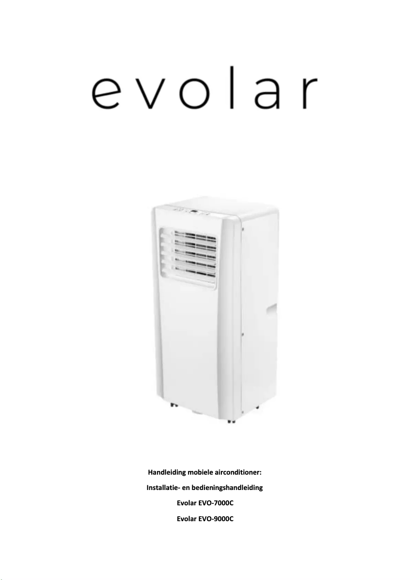 First page image of the manual for EVO-7000C