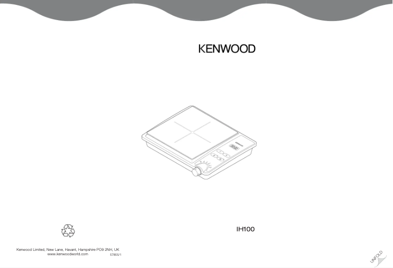Page 1 of the manual User Manual Kenwood IH100