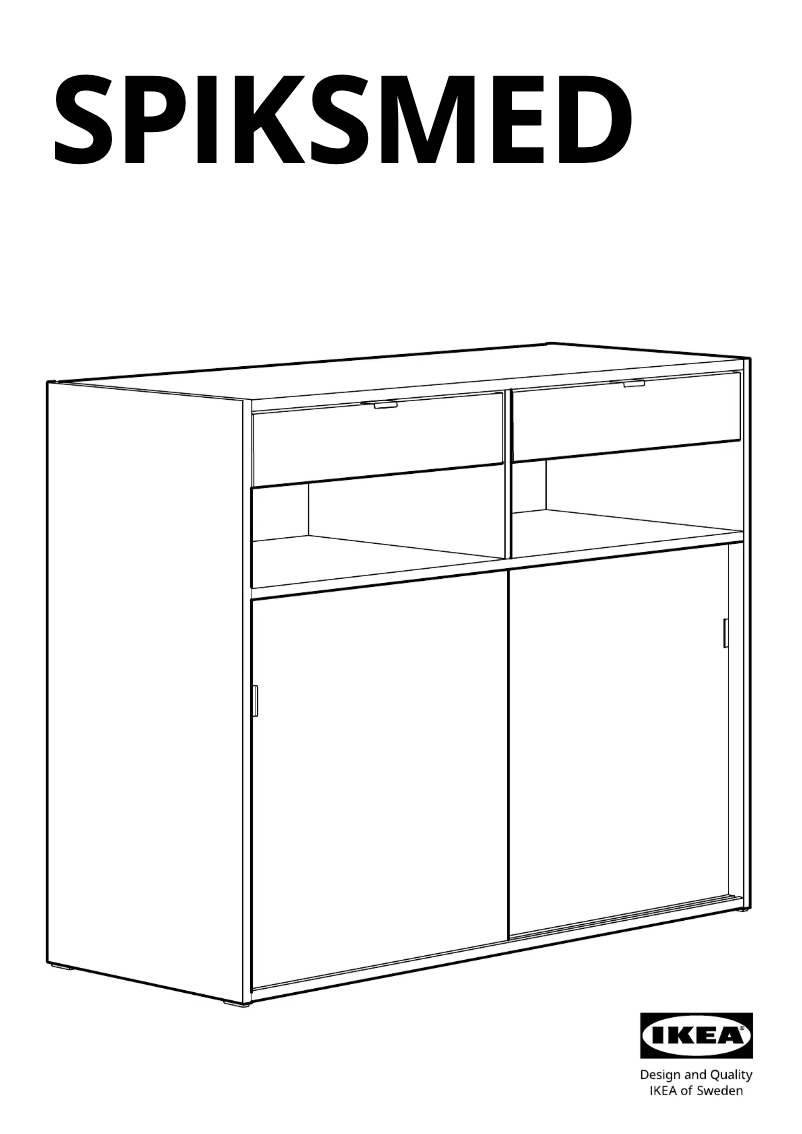 Page 1 of the manual User Manual Ikea SPIKSMED 805.655.18