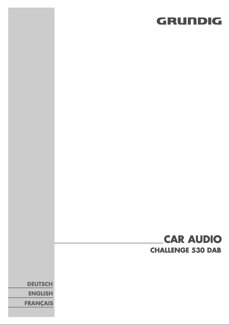 First page image of the manual for Challenge 530 DAB