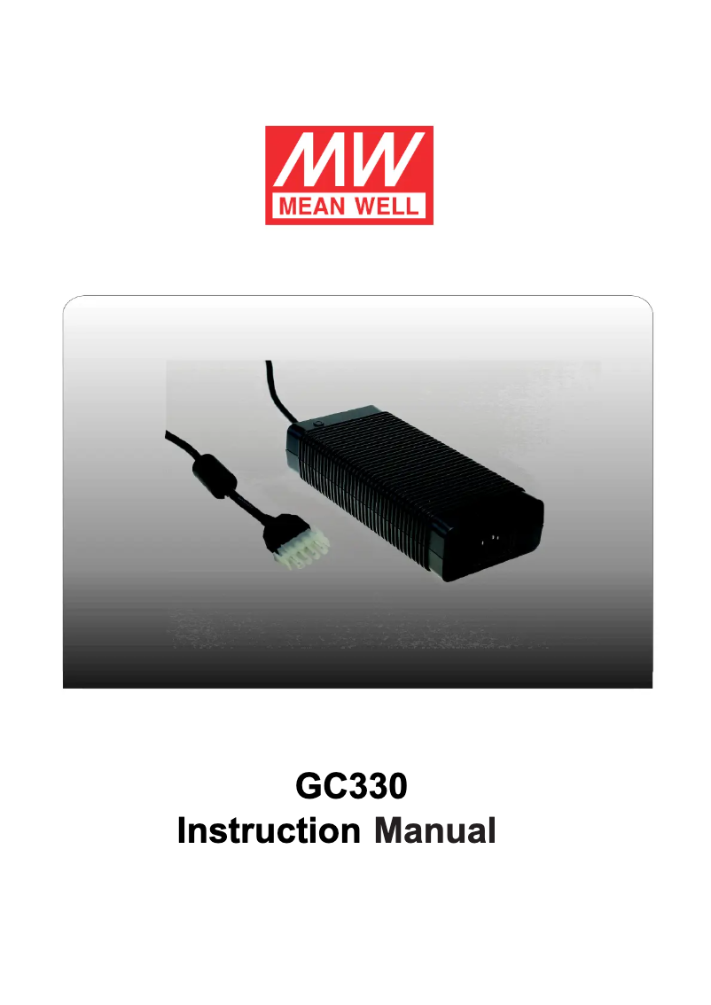 First page image of the manual for GC330