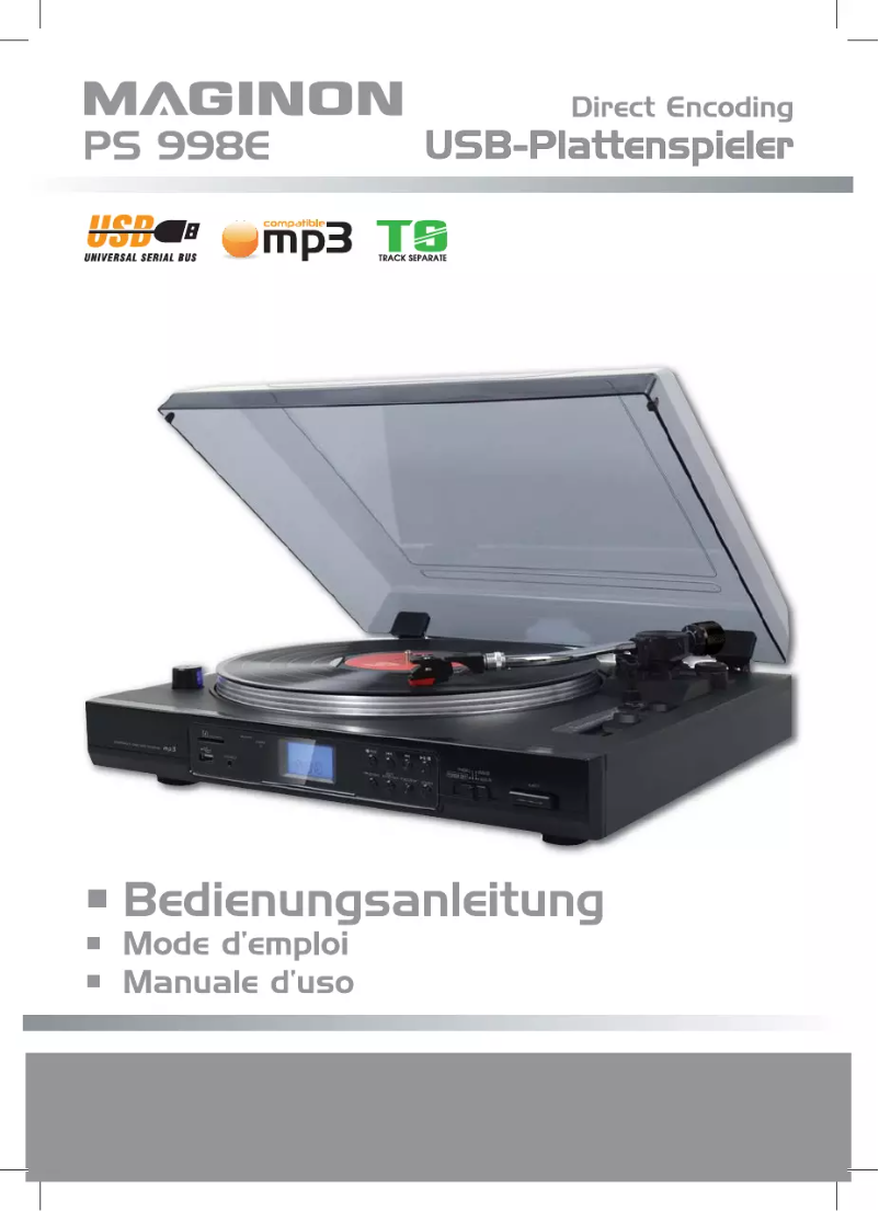 Page 1 of the manual User Manual Maginon PS 998E