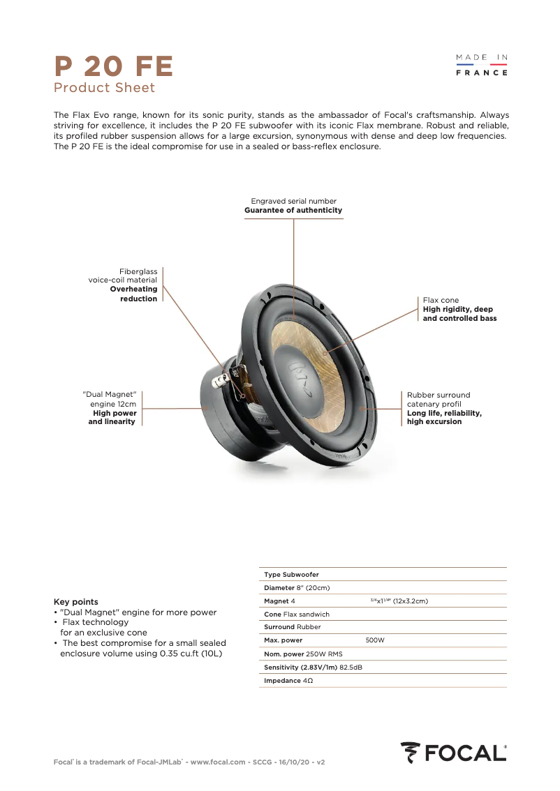 First page image of the manual for P 20 FE