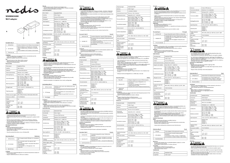 First page image of the manual for WSNWM300BK