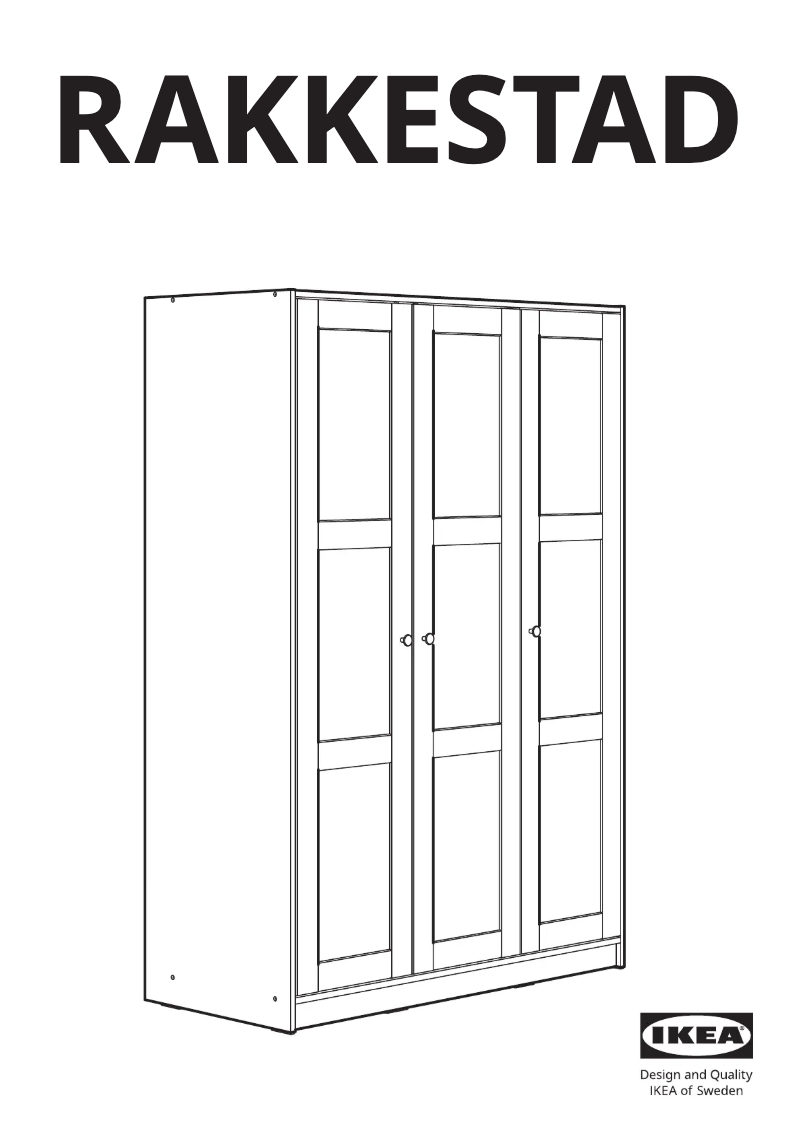 Page 1 of the manual User Manual Ikea RAKKESTAD 704.537.62