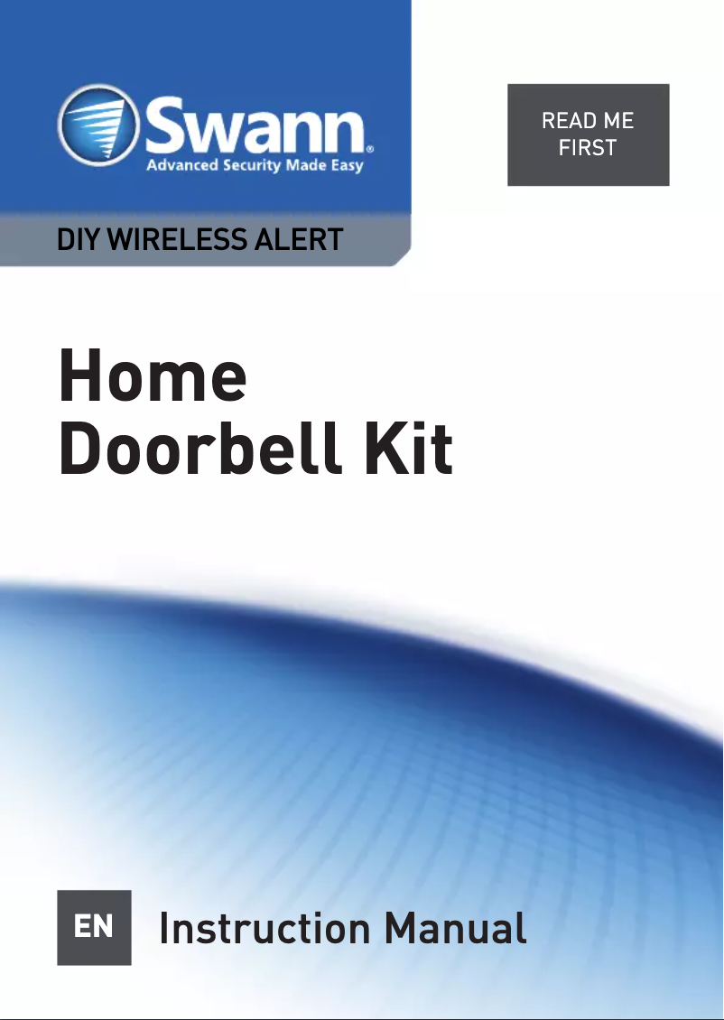 First page image of the manual for SWADS-DOORBK