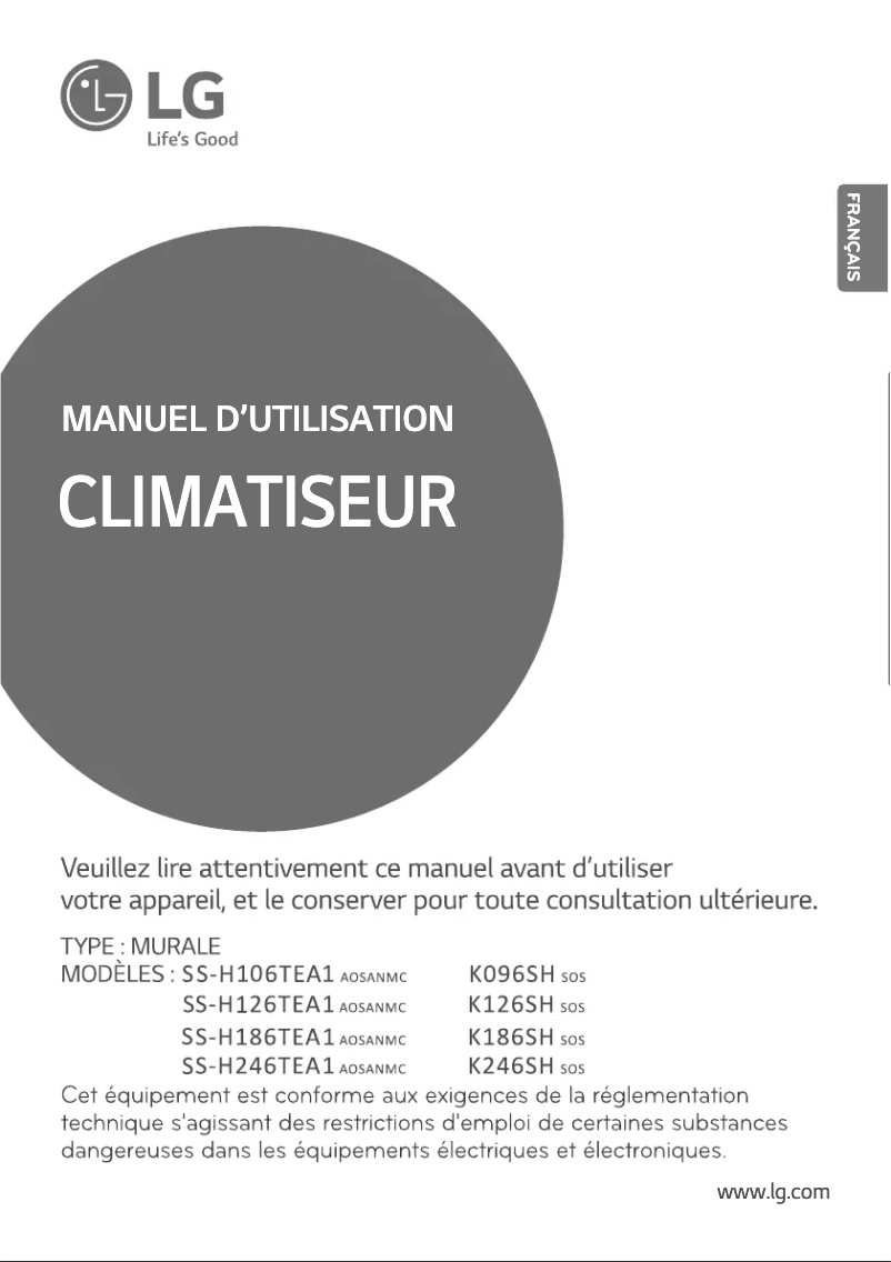 First page image of the manual for K096SH