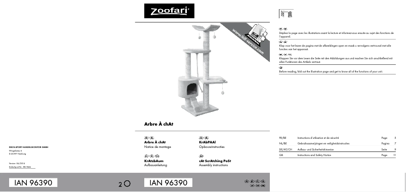 Page 1 of the manual User Manual Zoofari IAN 96390