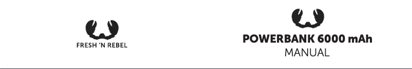 First page image of the manual for POWERBANK 6000 mAh