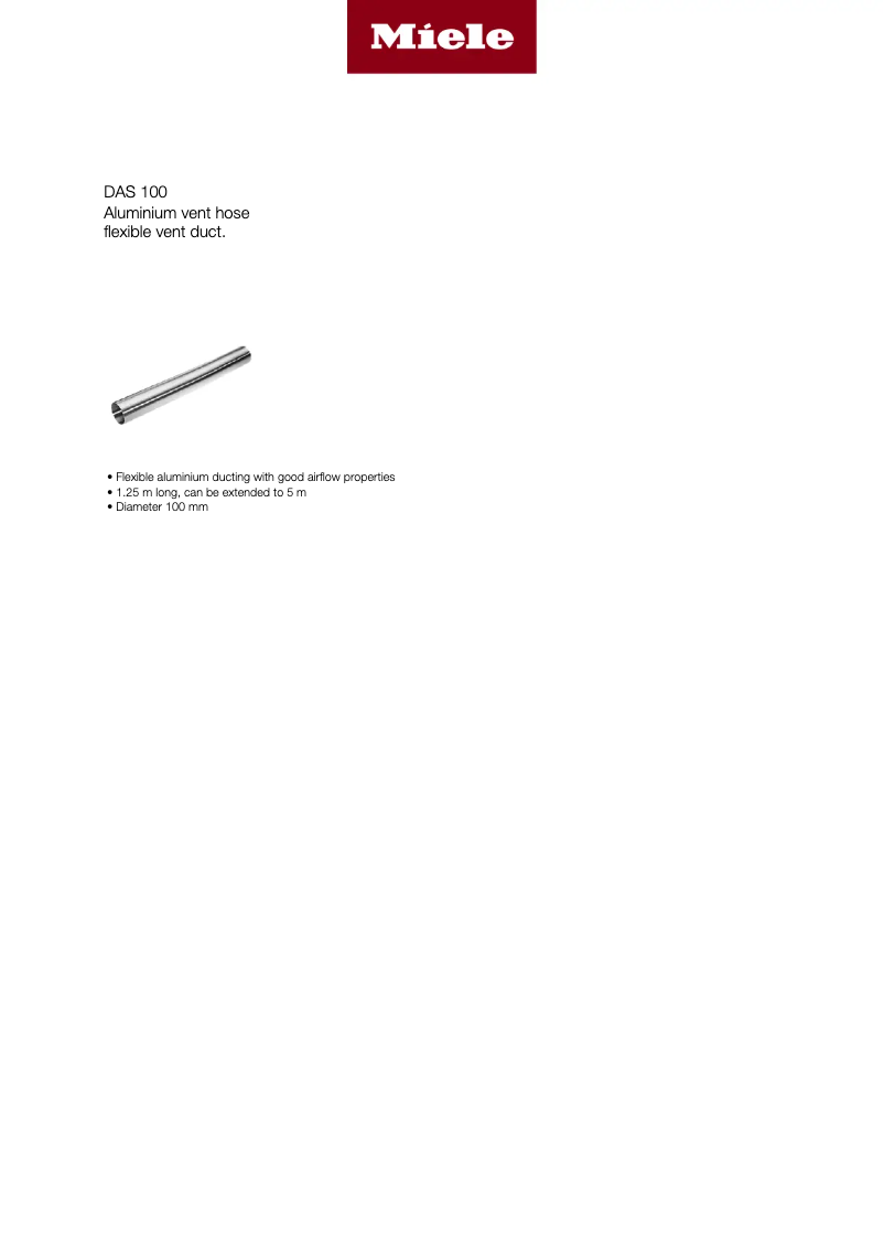 First page image of the manual for DAS 100