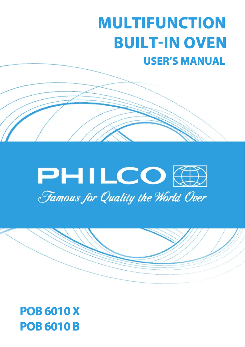 First page image of the manual for POB 6010 X