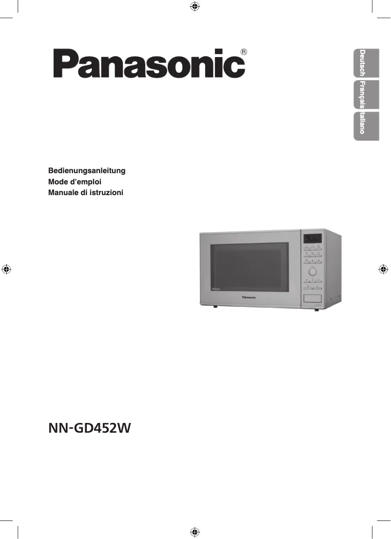Page 1 of the manual User Manual Panasonic NN-GD452
