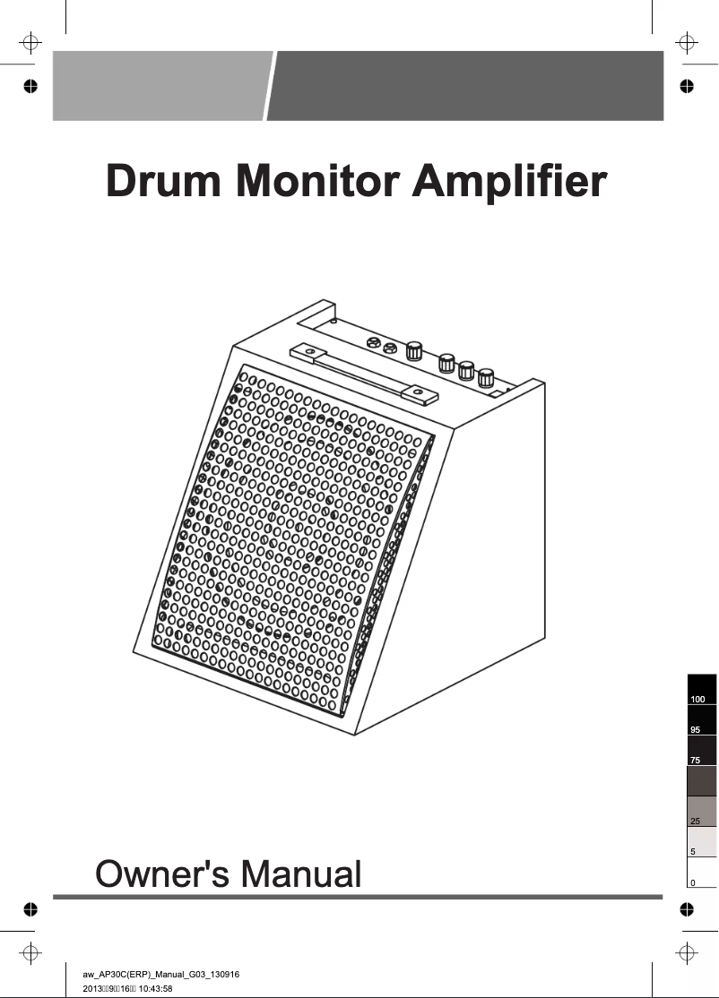 Image de la première page du manuel de l'appareil AP30C