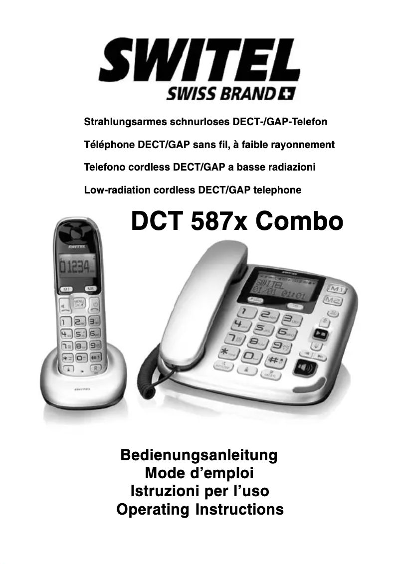 First page image of the manual for DCT5872