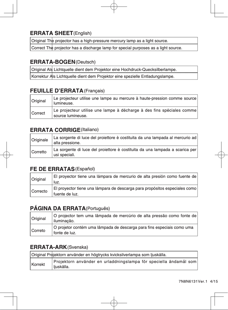 First page image of the manual for NC900C