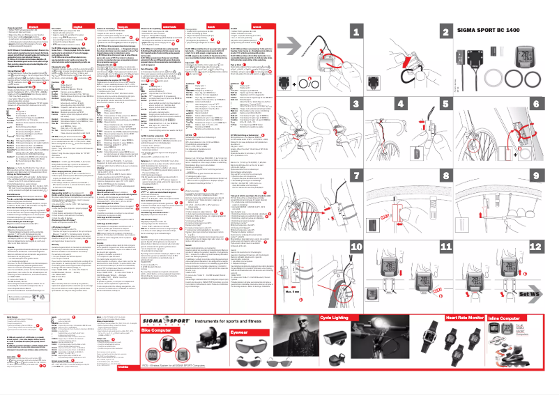 First page image of the manual for BC 1400