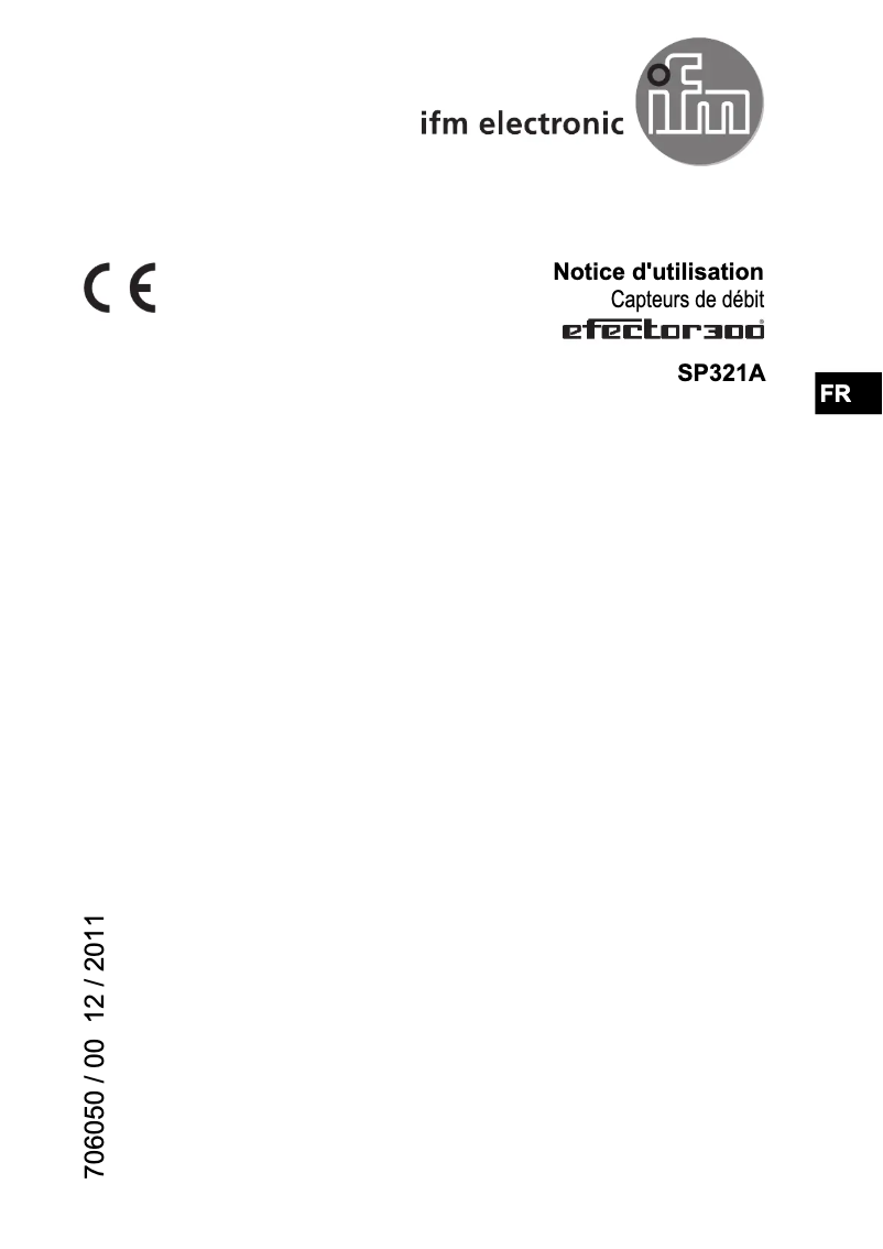 First page image of the manual for SP321A