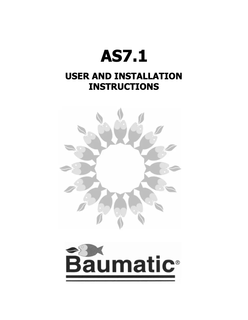 First page image of the manual for AS7.1SS