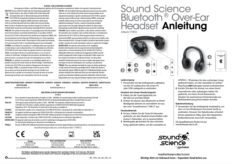Page 1 of the manual User Manual Manhattan 179812