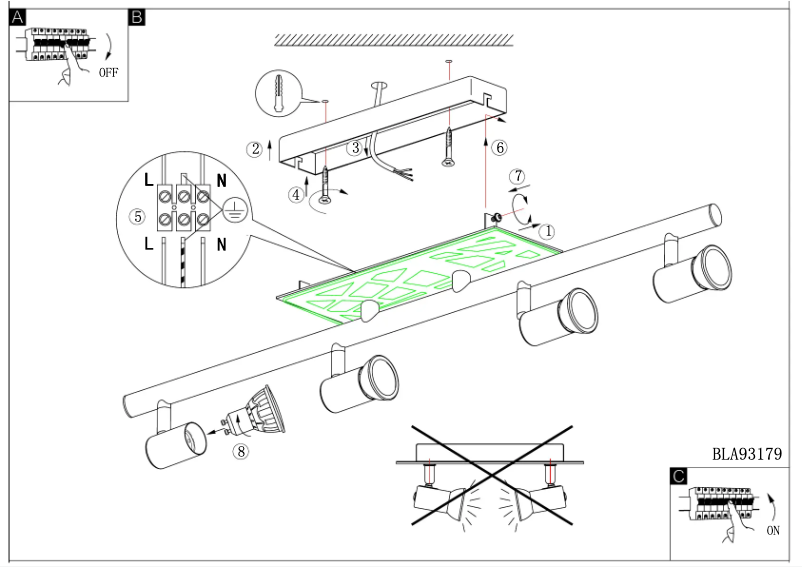 Page 1 of the manual User Manual Eglo Daven 1