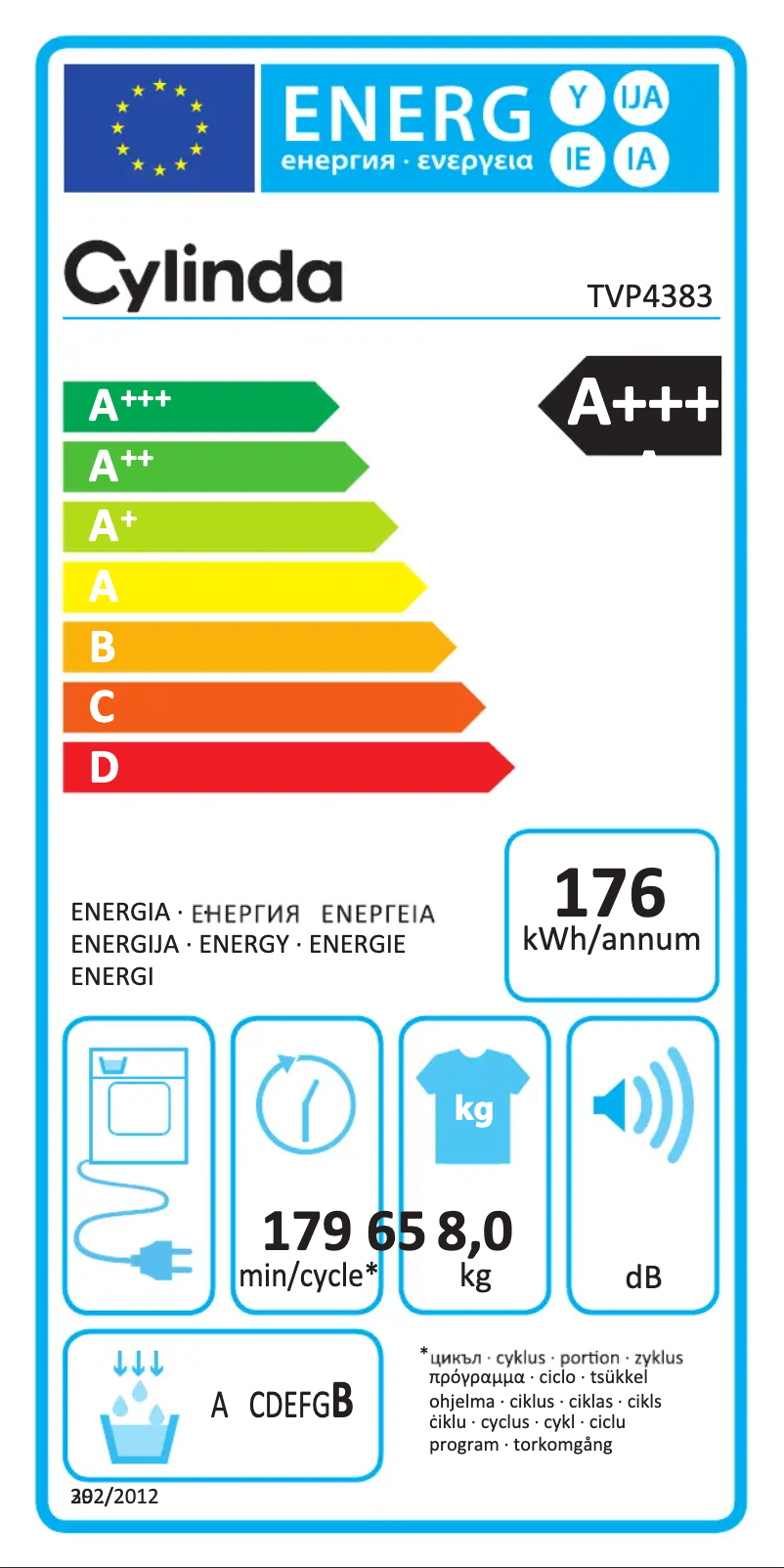 First page image of the manual for TVP4383