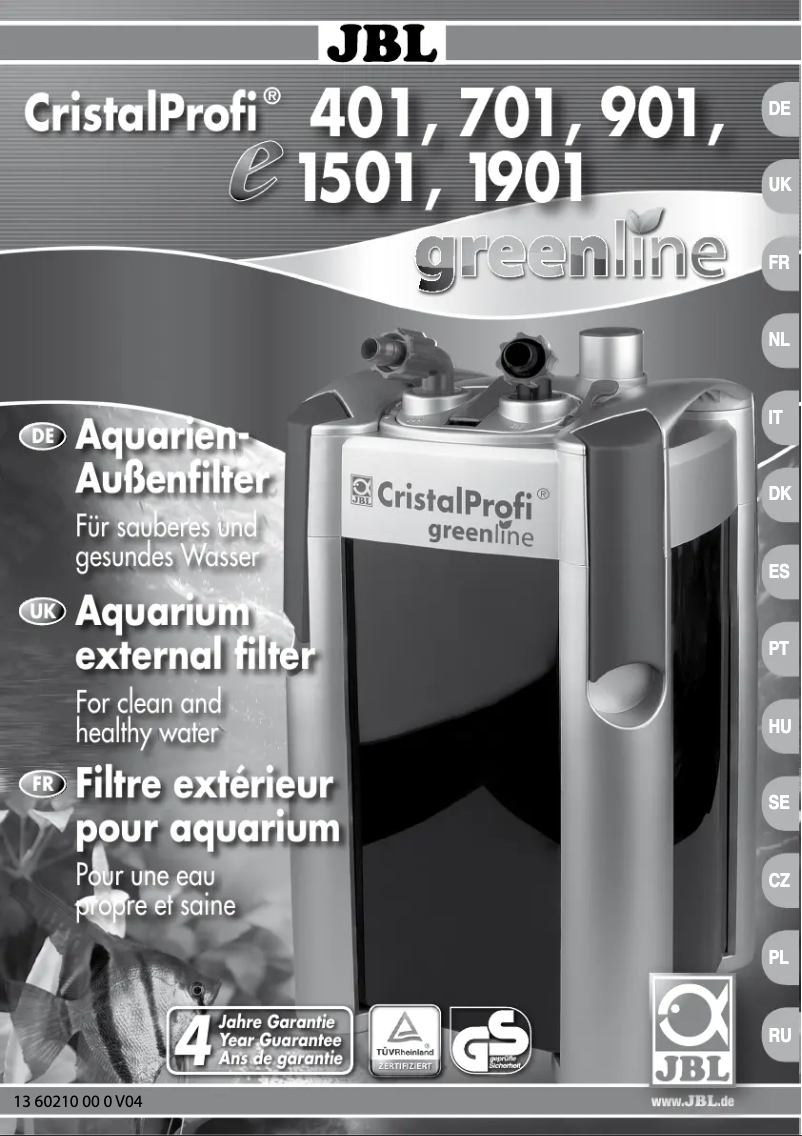 First page image of the manual for CristalProfi e1501