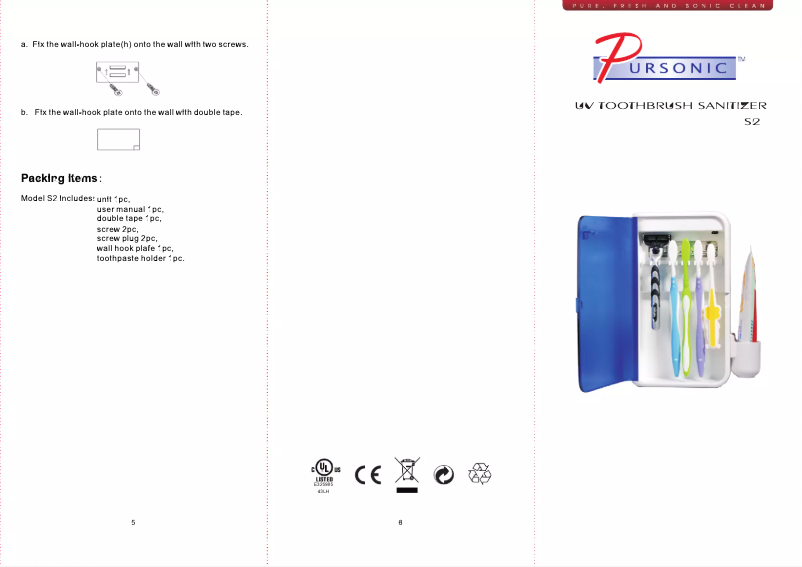 First page image of the manual for S2