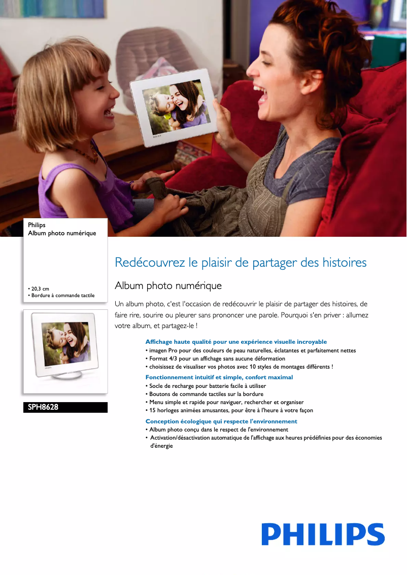 First page image of the manual for SPH8628