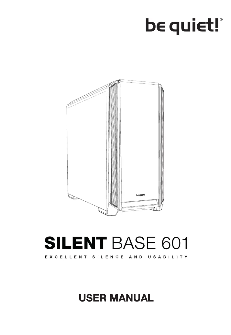 Page 1 de la notice Manuel utilisateur Be Quiet! Silent Base 601