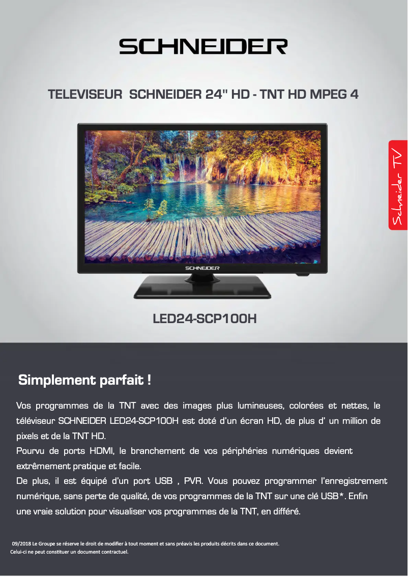 First page image of the manual for LED24-SCP100H