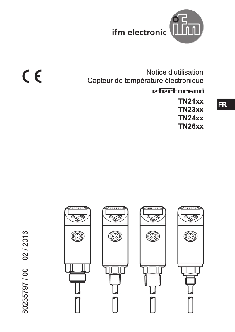 Page 1 of the manual User Manual IFM TN2333