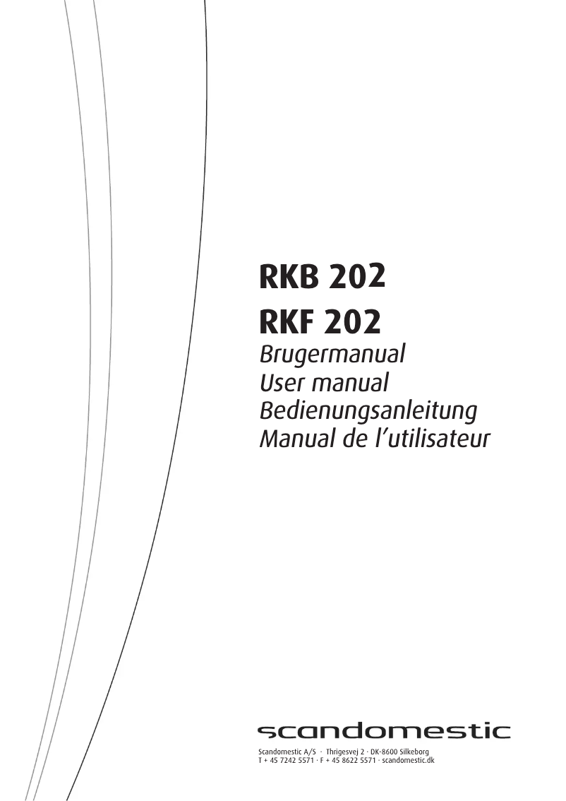 First page image of the manual for RKF 202